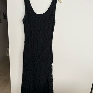 Cache black lace dress, size 12
